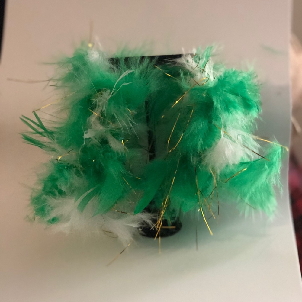 St. Patty’s  Day Boa Earrings